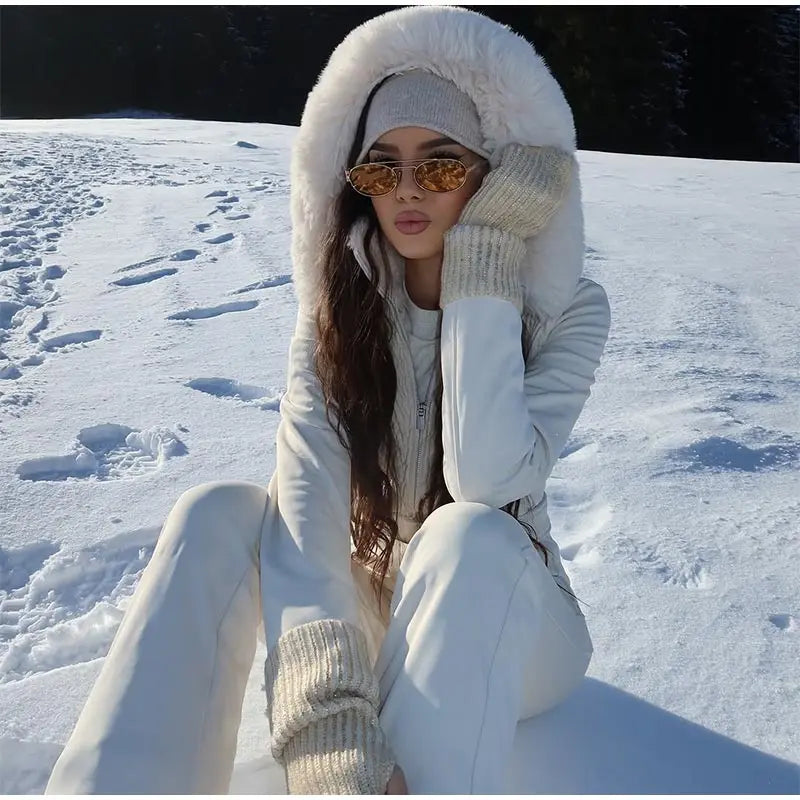 Women’s All-Weather Hooded Ski Jumpsuit