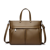 14'' Laptop Business Commuting Handbag Top Quality Materials Ladies Handbag Female Shoulder Bag Put in A4 Magazine and Notebook