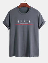 Paris Print Relaxed Fit Pullover – Premium Cotton Casual O-Neck Hoodie