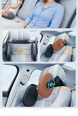 SEAMETAL Multifunctional Car Headrest 3D Memory Foam Neck Support Pillow Free-Adjustment Neck Protection Pillow for Traveling