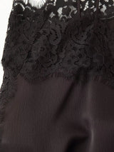 Tidalyf 2025 Women Two Piece Skirt Set Off Shoulder Lace Trim Cami Top with Split Hem Midi Skirt Sexy Elegant Outfit