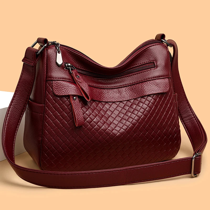 Fashion Women's Brand Trendy Shoulder Bag Leather Crossbody Bag High Quality Women Tote Bags 2024 Large Capacity Female Handbags