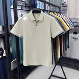 Men's Luxury Cotton Polo | Geometric Print Summer Shirt