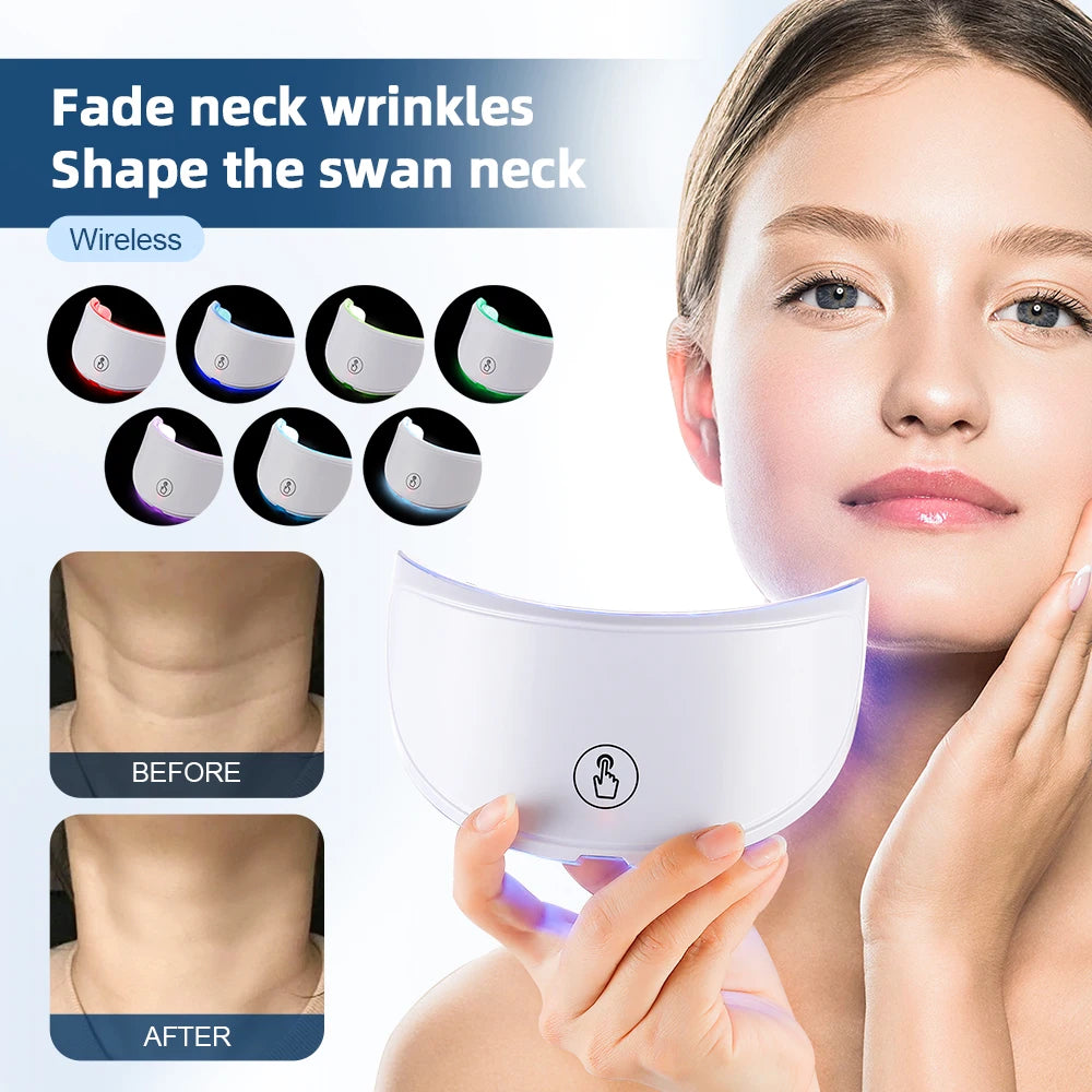 7-Color Photon LED Neck Rejuvenation Mask