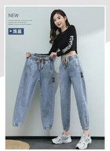 Women's High-Waist Cargo Jeans – Relaxed Straight Leg