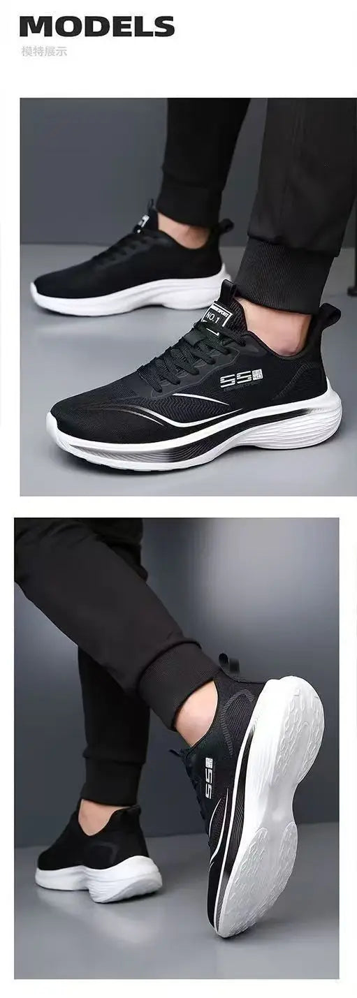 Men's Breathable Mesh Casual Sneakers — Lightweight, Non-Slip Soft Sole