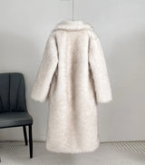 Luxury Gradient Faux Fur Overcoat
