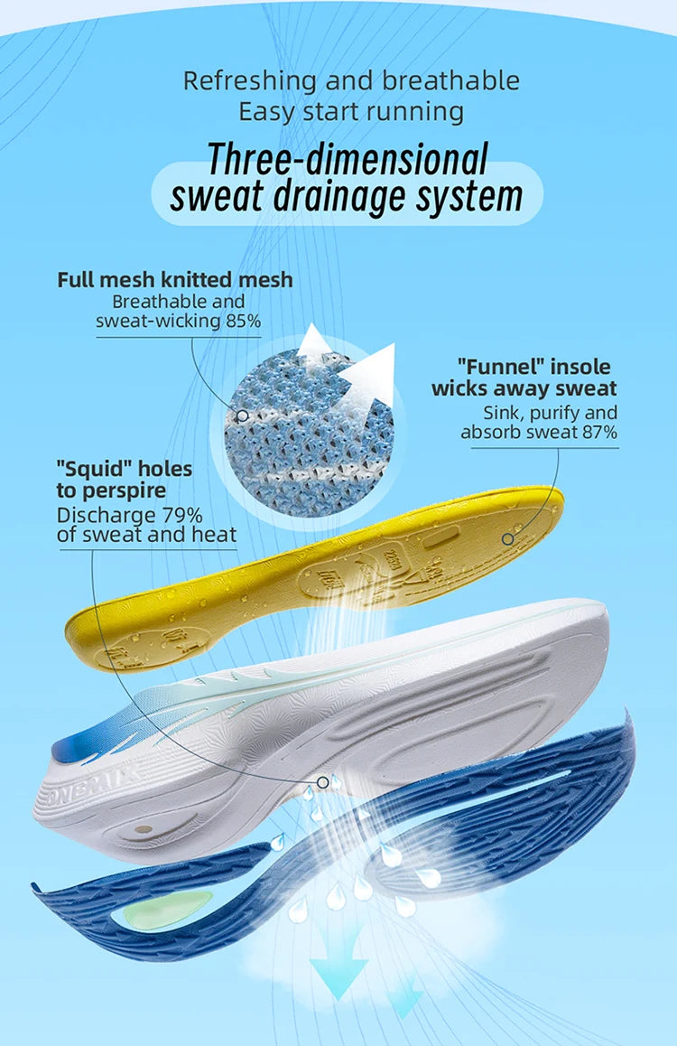 ONEMIX 2025 Air cushion Running Shoes  Breathable Outdoor Sport Sneakers Lightweight Athletic Jogging Walking Shoes