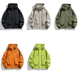 Men's Hooded Windbreaker Zip Jacket – Cargo Style