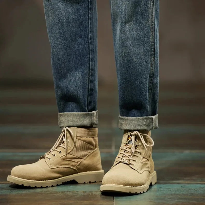 Men’s Retro Relaxed-Fit Cotton Harem Jeans
