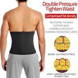 Mens Abdomen Reducer Sauna Body Shaper Fitness Sweat Trimmer Belt Waist Trainer Belly Slimming Shapewear Waist Trainer Corset We