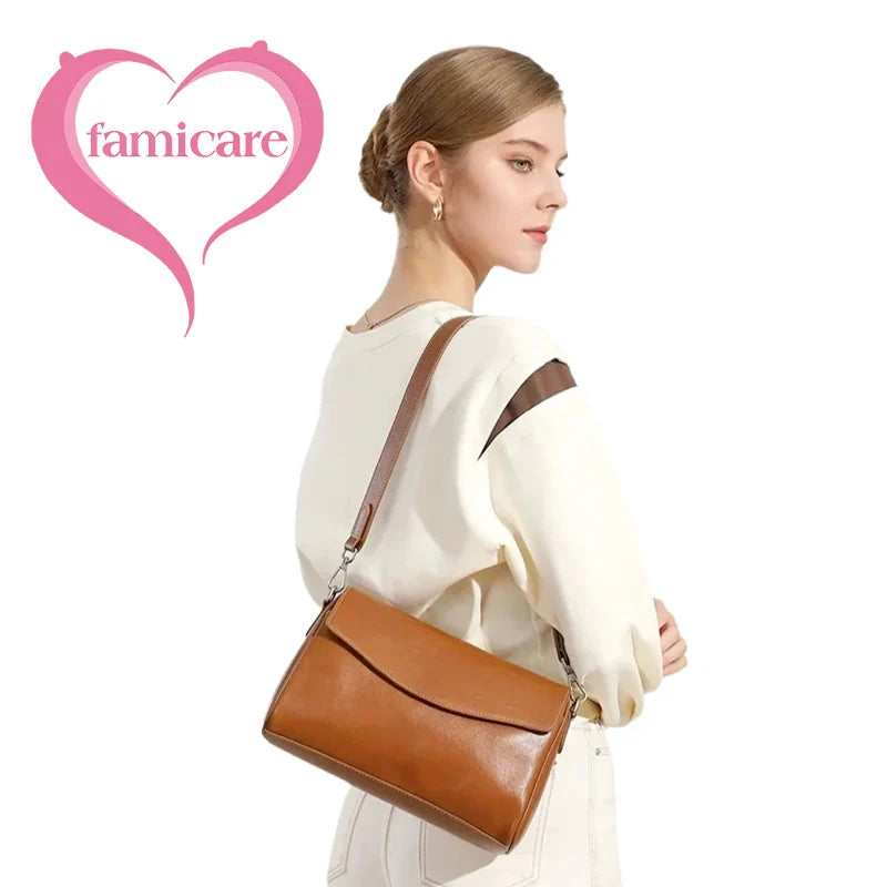 2025 High-End Women's Bucket Bag Lady Unique Drawstring Pleated Shoulder Bag Soft Split Cowhide Leather Cloud Tote Handbag New