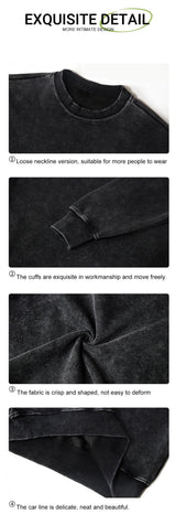 Men’s Washed Cotton Crewneck Sweatshirt