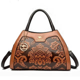 Luxury Handbag Fashion Print Large Capacity Soft Leather Women Shoulder Crossbody Bag Leisure Designer Ladies Purses and Handbag