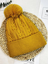 Women warm beanie hat men Plush and thickened cap winter ear protection high-end ski hat warm big head knit hat women's winter