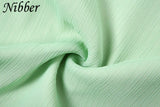 Elegant Ruffle Backless Summer Dress