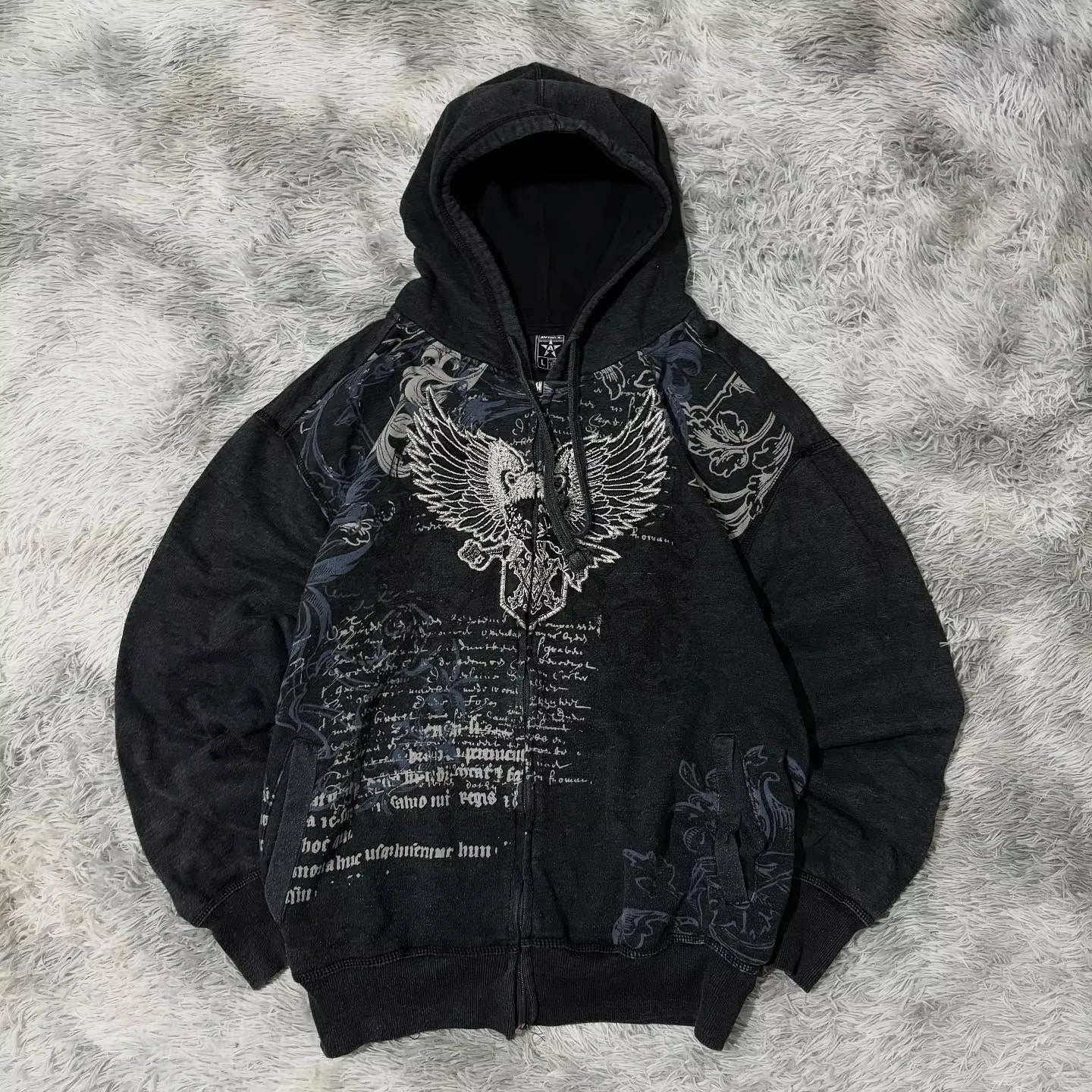 Y2K Harajuku Joker Graphic Zip-Up Hoodie