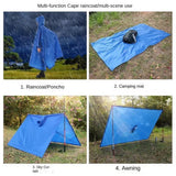 3-in-1 Waterproof Raincoat | Lightweight Outdoor Rain Cover
