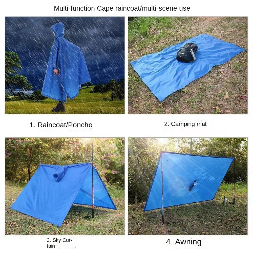 3-in-1 Waterproof Raincoat | Lightweight Outdoor Rain Cover