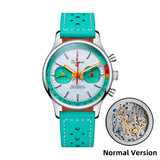 Sugess Chronograph Watch for Man ST19 Swanneck Movement Mechanical Wristwatches Sapphire Crystal Pilot Military Racing Clock New