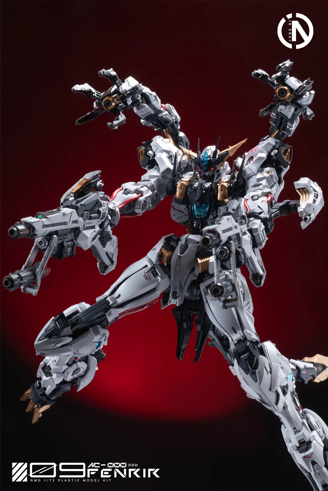 New In Stock IN ERA+ FNR-09 FENRIR Assembling Model Mecha Toys  Infinite Dimension RMD 1/72 PLASTIC MODEL KIT Wolf king