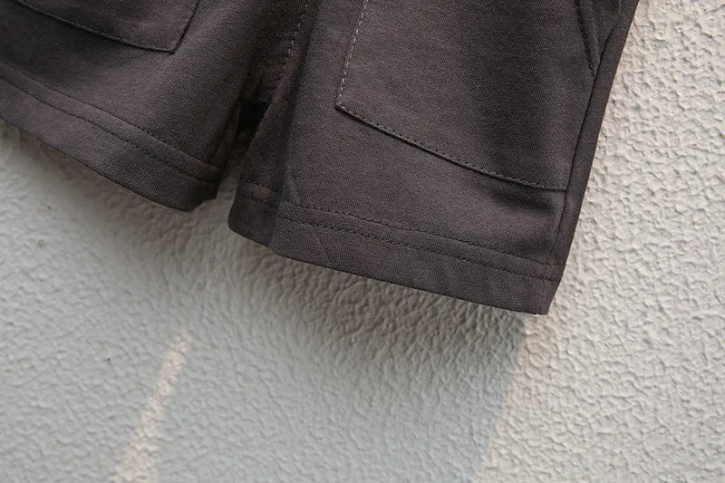 Boys' Summer Cotton Letter Print Set