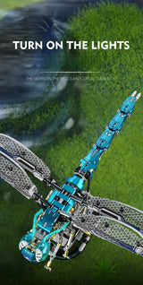 866PCS MOC Creative Dragonfly Mechanical Model Building Blocks Kit DIY Construction Toy STEM Learning for Kids Adults Set