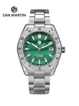 San Martin New 42mm Peacock Gemstone Dial NH35 Luxury Men Watch Automatic Mechanical Sapphire 100M Waterproof Luminous SN0130