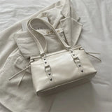 Women's Retro PU Leather Shoulder Tote Bag