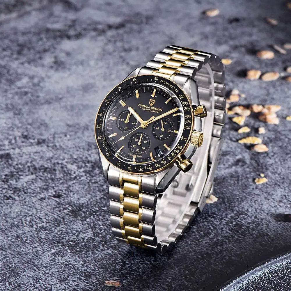 2026 New PAGANI DESIGN 1701 V5 Men's Watches Luxury Quartz Watch Men Sports Speed Chronograph AR Sapphire glass 100M Waterproof