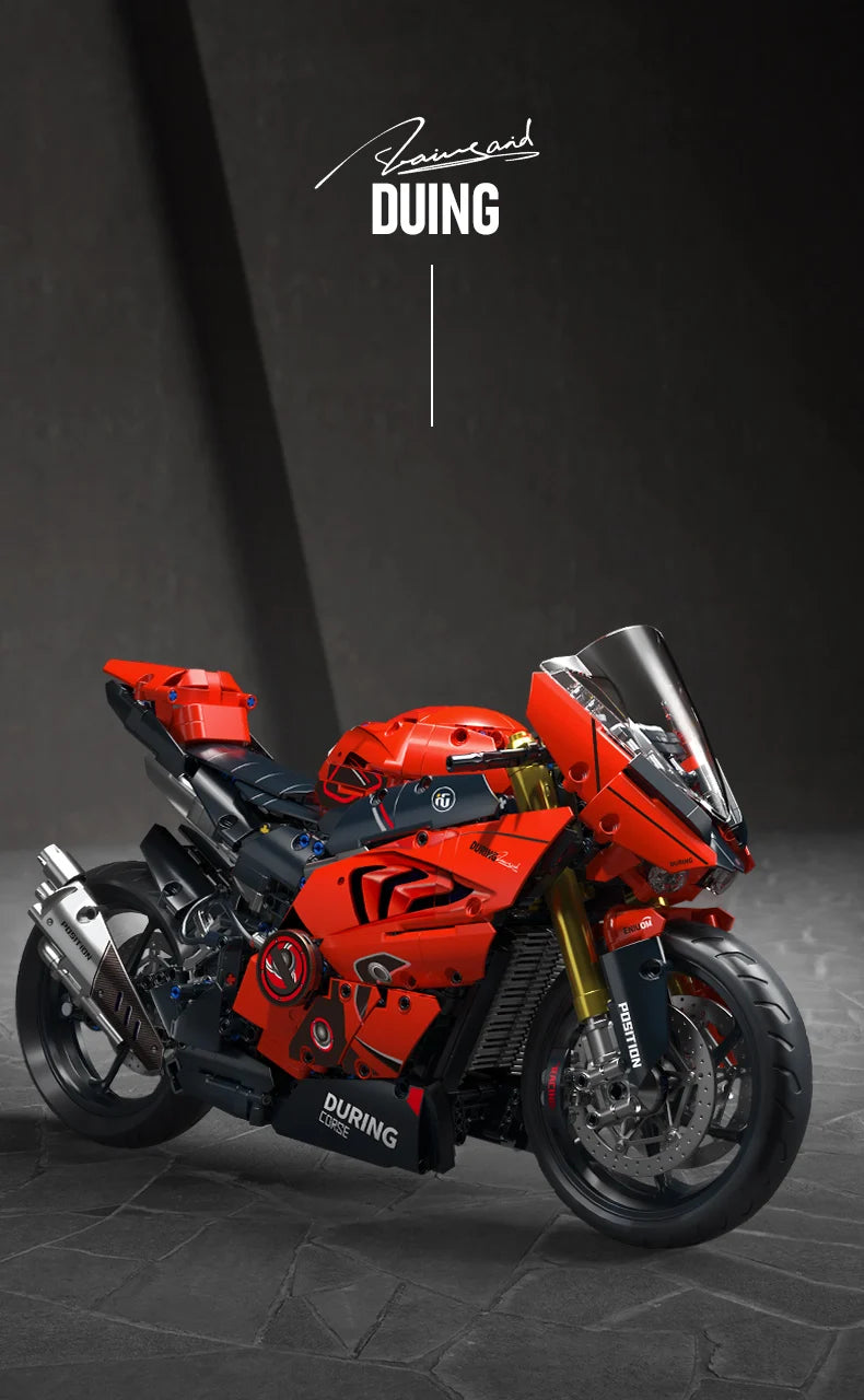 ToylinX 1:5 Motorcycle Building Set, 2024 Pieces
