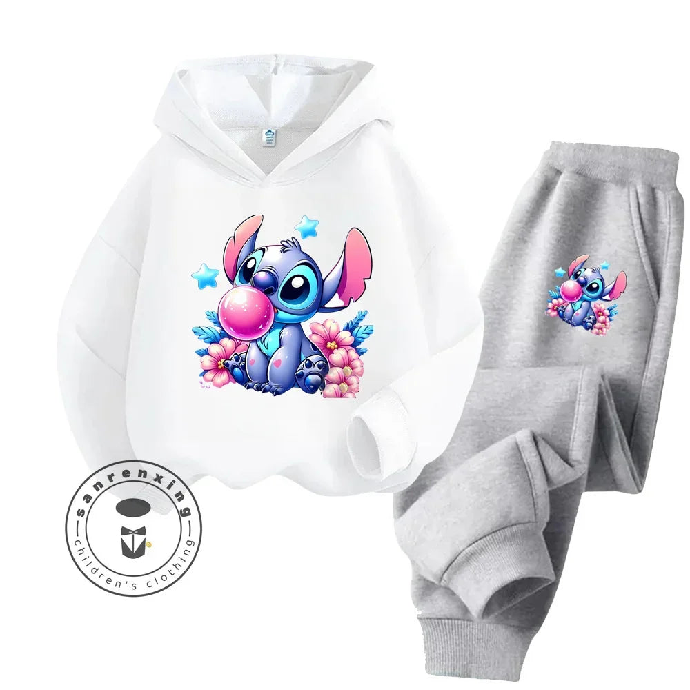 Disney Stitch Long Sleeve Hoodie & Pants Set