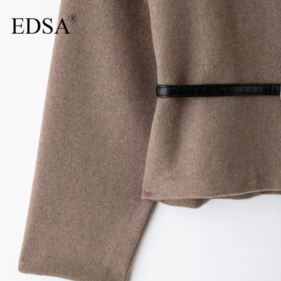 Elegant Belted Wrap Jacket