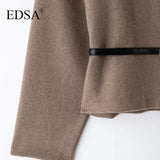 Elegant Belted Wrap Jacket