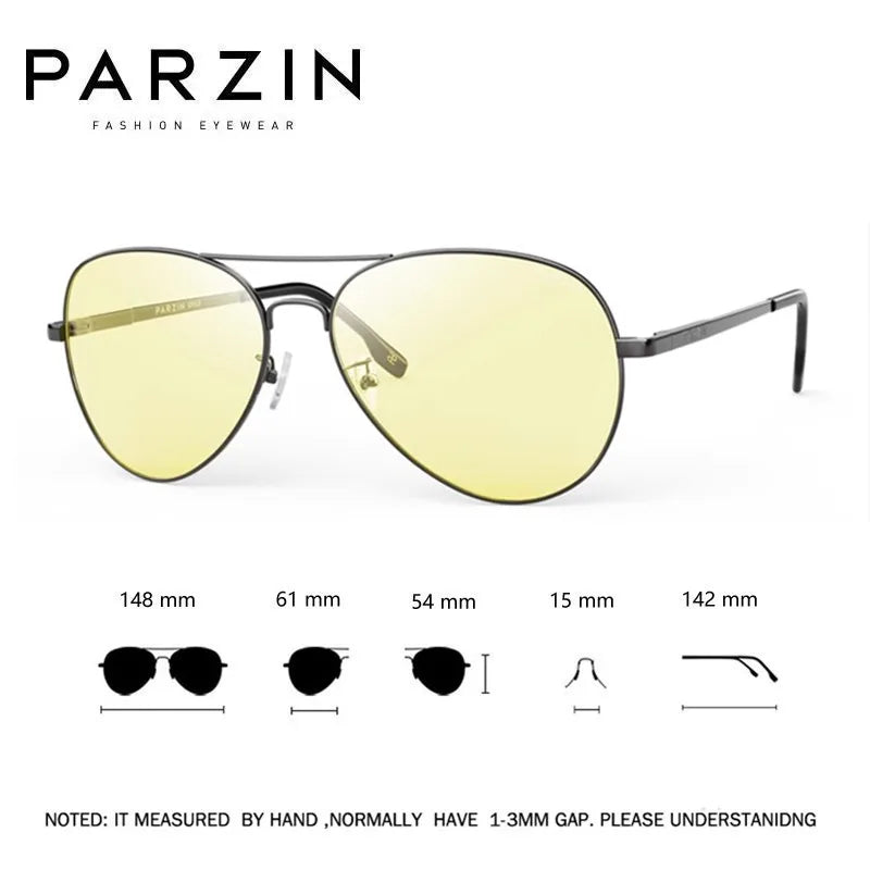 PARZIN Classic Aviation Polarized Sunglasses for Men