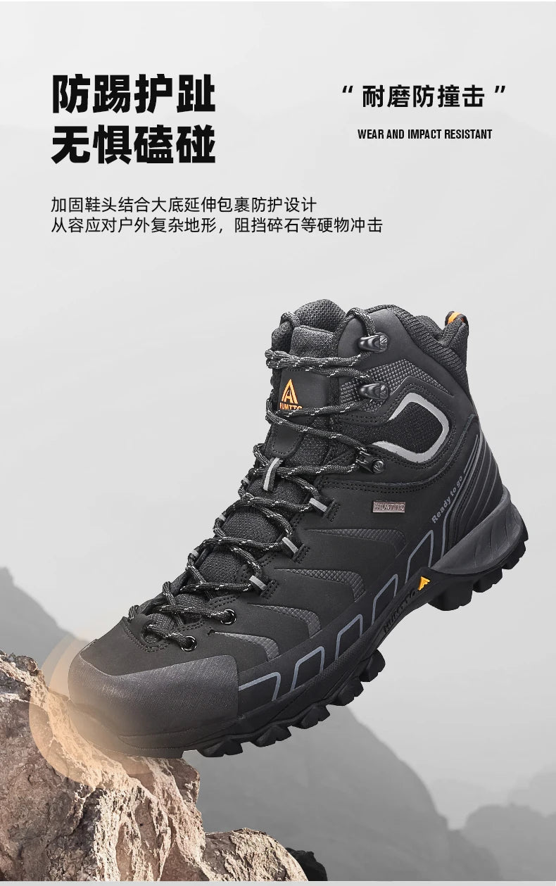 HUMTTO Hiking Shoes Men's Winter Outdoor Sports Climbing Shoes hunting Tactical boots Warm women Trekking Sneakers ankle shoes
