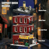 Spider Deli Apartment Building Blocks With 11 Figures Films Hero Classic City Modular Assembly Model Kit Creative Gift 3559PCS