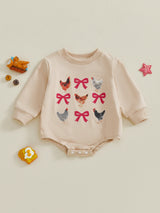 Cozy Animal Print Infant Winter Jumpsuit