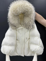 Winter Large Fur Hooded Down Jacket
