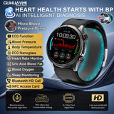 2026New Blood Pressure Air Pump Airbag Accurate Measure Smart Watch Men Micro Physical Examination Health ECG Smartwatch NFC BOX