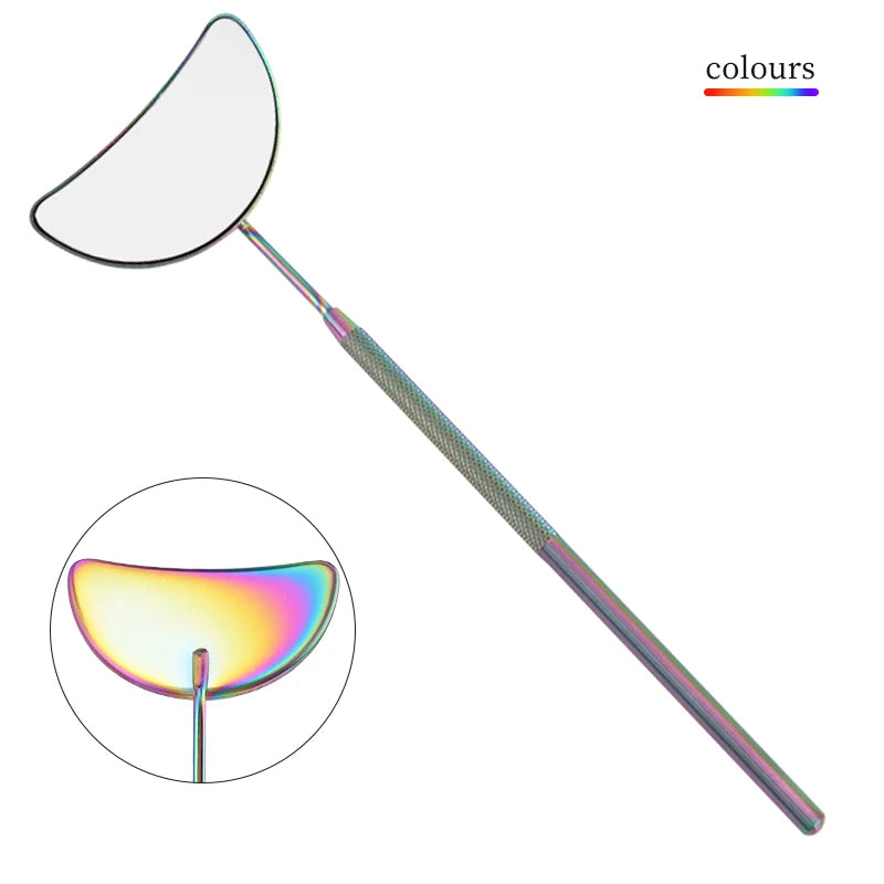 Moon-Shaped Eyelash Extension Mirror