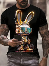 Men’s Rabbit Graphic Streetwear Tee