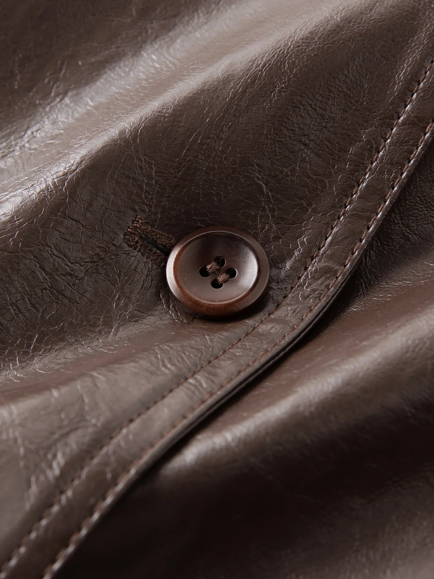 FSLE【Premium Series】Women's Oversize Short Trench Coat Brown Faux Leather Belted Jacket Grey Windbreaker Y2K Retro Outerwear