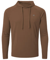Summer Men's Long Sleeve UPF 50+ Hoodie T-Shirts, Rash Guard Quick Dry T-shirt Outdoor Sport Running Pullover