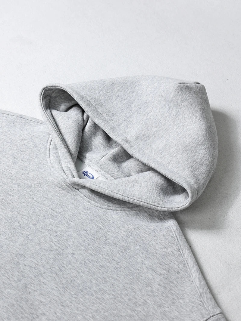 Cotton Baggy Fleece Hoodies for Men Solid Color Plush Pullovers Oversized Hooded Sweatshirt Autumn Winter Thick Clothes Unisex
