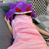 Cute Pokemon Gengar Kirby Headgear Doll Sleep Pillow Anime Integrated Dual Purpose Small Quilt Pet Sleeping Blanket Toy Figure