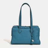 2026 Spring Luxury Brand Genuine Leather Women Bags Cowhide Casual Totes Women Handbags Fashion Silver Lock Shoulder Bags Woman
