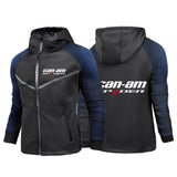 Men’s Racing-Inspired Zip-Up Hoodie