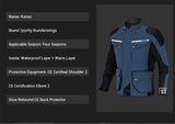 LYSCHY Motorcycle Jacket Pants Suit Cold-proof Waterproof Winter Men Motorbike Riding Moto Jacket Protective Gear Armor Clothing