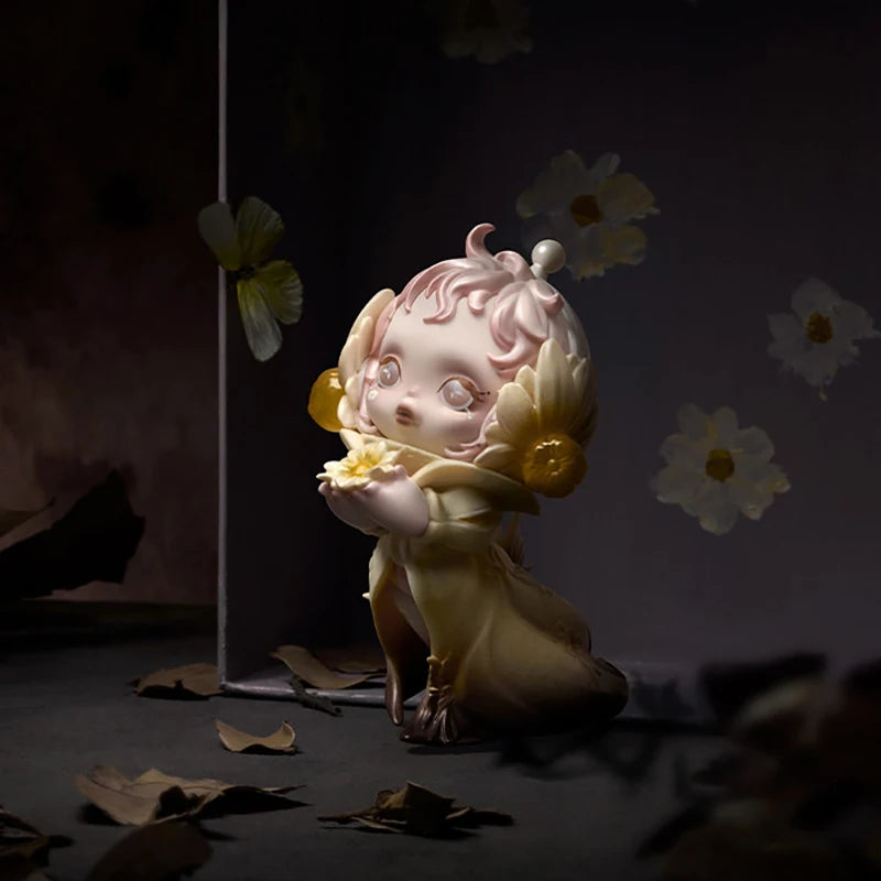 POPMART SKULLPANDA Petals In Four Acts Series Blind Box Guess Bag Desktop Decoration Blind Bag Toys Anime Figure Cute Model